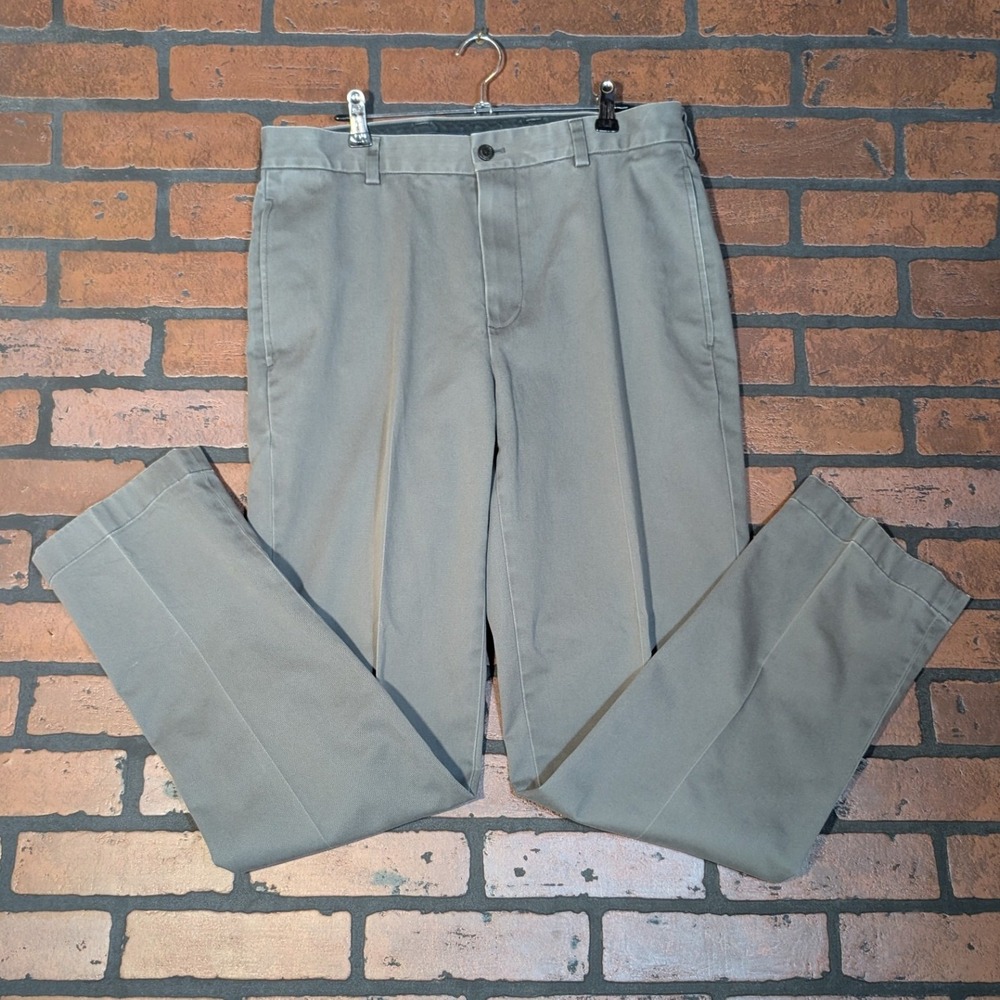 Brooks Brothers Men's‎ Gray Flat Front Dress Slacks Trousers 32x32